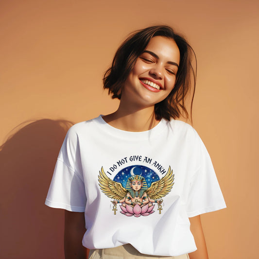 I Do Not Give An Ankh - Premium Spiritual Apathy Crop Top