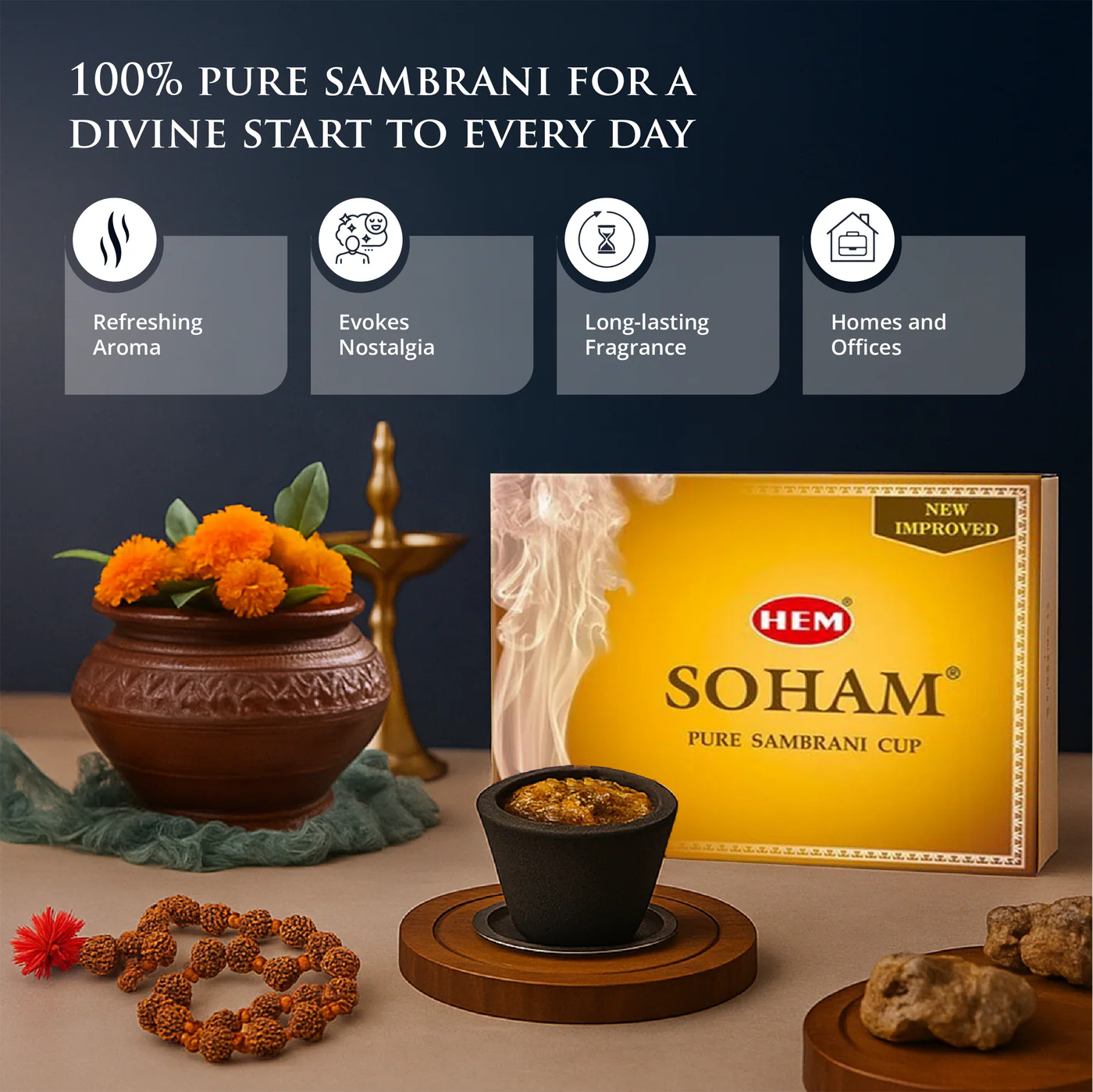 Hem: Soham Sambrani Dhoop Cups